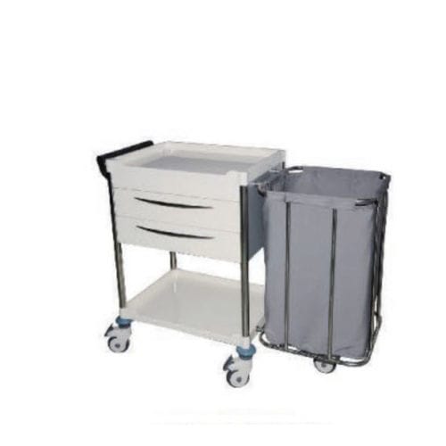 Carro para bolsas médico - B-23 - Tianjin Kangli Medical Instrument - con estante / con 2 puertas / 1 bolsa