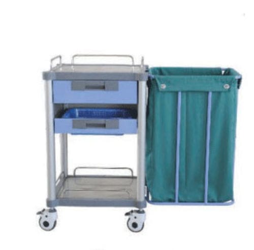 Carro para bolsas médico - Tianjin Kangli Medical Instrument - 1 cajón / 1 bolsa / de plástico