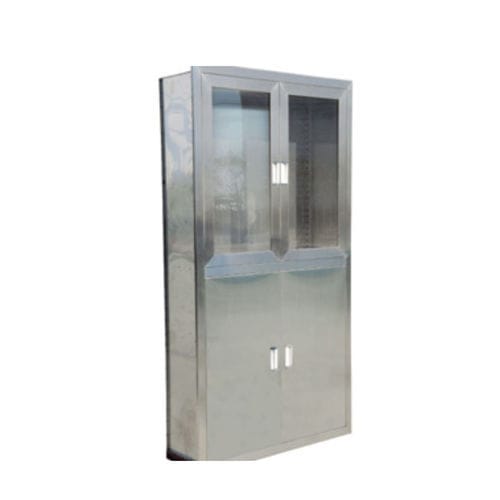 Armario para instrumental - Tianjin Kangli Medical Instrument - con puerta / de acero inoxidable / con 4 puertas