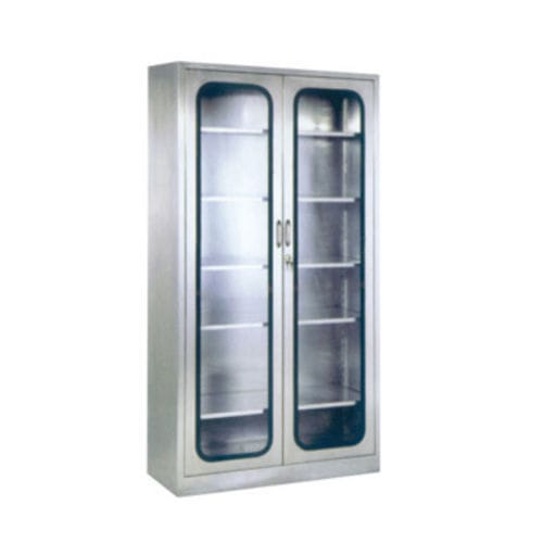 Armario para instrumental - Tianjin Kangli Medical Instrument - con puerta / con estante / de acero inoxidable
