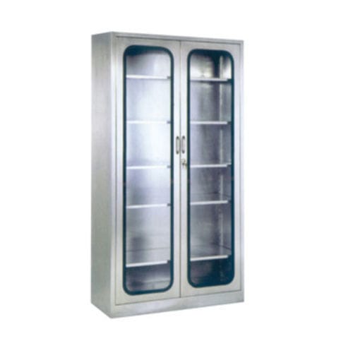 Armario zapatero - Tianjin Kangli Medical Instrument - con puerta / con estante / de acero inoxidable