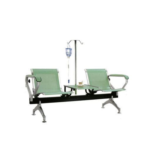 Sillón para transfusión de sangre manual - Tianjin Kangli Medical Instrument - de 2 secciones / con reposabrazos / con mesa