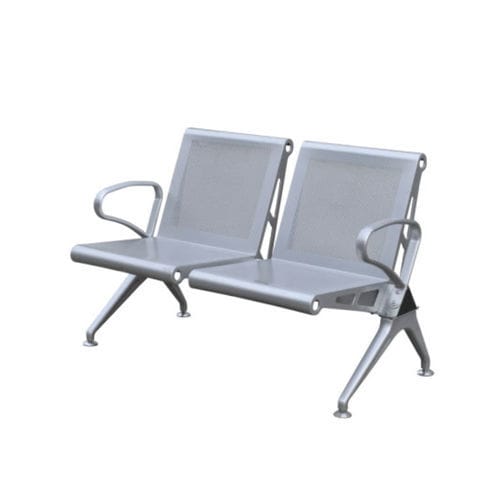 Silla para sala de espera - Tianjin Kangli Medical Instrument - para adulto / con reposabrazos / para 2 personas