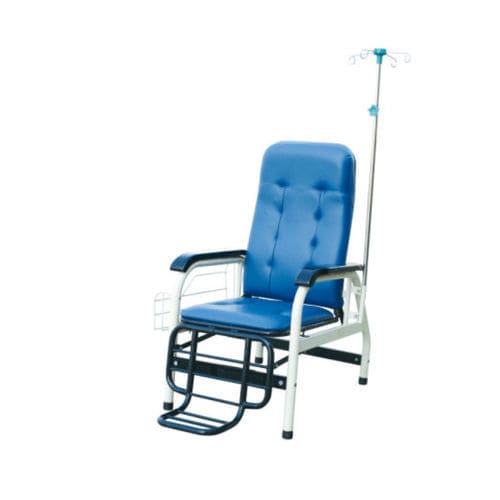Sillón para transfusión de sangre manual - Tianjin Kangli Medical Instrument - de 2 secciones / con reposapiernas / de altura fija