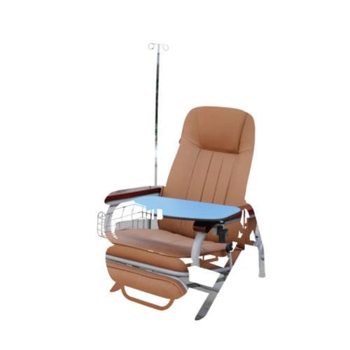 Sillón para transfusión de sangre manual - E 2  - Tianjin Kangli Medical Instrument - de 3 secciones / con reposapiernas / de altura fija