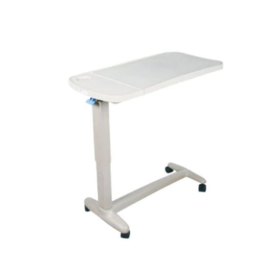 Mesa de cama de altura regulable - ABS - Tianjin Kangli Medical Instrument - con ruedas / hidráulica