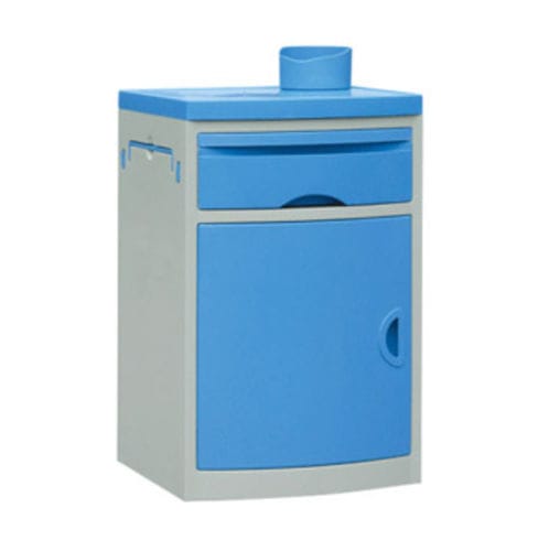 Mesa de cabecera con armario - ABS  - Tianjin Kangli Medical Instrument - con cajones