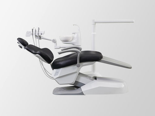 Unidad dental con sillón eléctrico - A6 - FOSHAN ESAY MEDICAL TECHNOLOGY CO.,LTD - con reposacabezas flexible / con sistema de higiene / con portainstrumentos