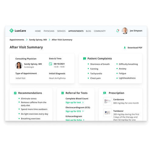 Software médico - ScienceSoft - de telesalud / de tratamiento / de planificación