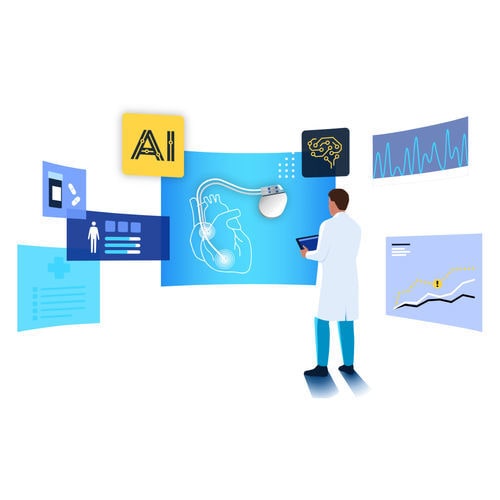 Software con inteligencia artificial - ScienceSoft - médico / de radiología / cardiovascular