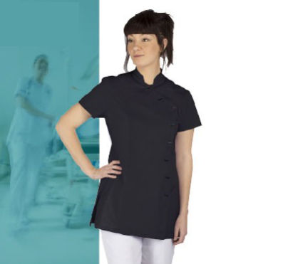 Túnica sanitaria para mujer - ELVIRA - FIL'MED - de poliéster / de algodón / azul