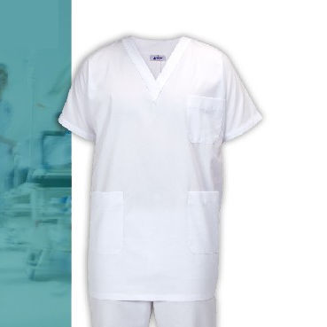 Túnica sanitaria unisex - EVEREST - FIL'MED - de poliéster / de algodón / azul