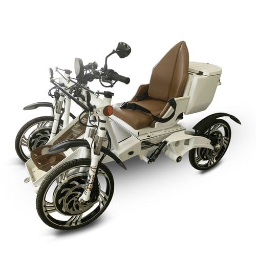 Silla de ruedas eléctrica - 4144173 - LAZELEC - de exterior / paseos en montaña / con reposapiernas