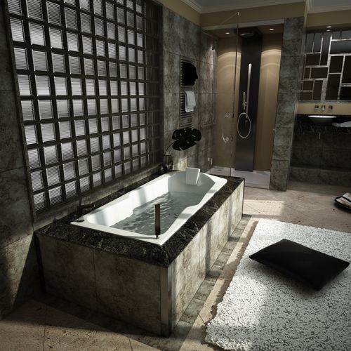 Bañera de balneoterapia monoplaza - LORRAINE - Preti - encastrada
