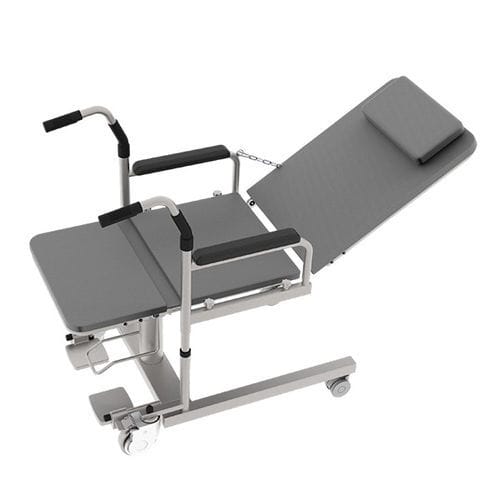 Silla de ducha con reposabrazos - A22 - Jiaxing Kalanchoe Medical Technology - con ruedas / con reposapiés / con respaldo