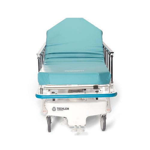 Camilla de transporte - 4500CFS - Techlem Medical Corporation - con ruedas / de acero inoxidable / de 2 secciones