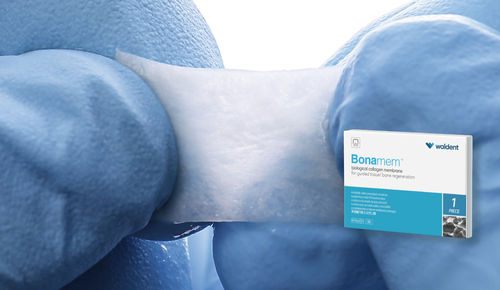 Matriz tisular cirugía dental - Bonamem™ - WaldentBiotech - colágeno / xenotransplante / reabsorbible