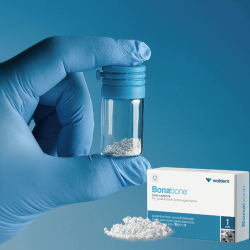 Sustituto óseo xenotransplante - Bonabone™ - WaldentBiotech - para cirugía dental / gránulos / pasta