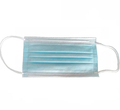 Máscara quirúrgica de tejido no tejido - Yangzhou Super Union Medical Material - 3 capas / de un solo uso / 2 pliegues