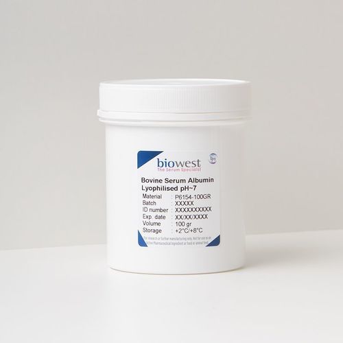 Reactivo albúmina de suero bovino - P6154 series - Biowest - para el análisis de proteínas / para estabilización de proteínas / para bloquear