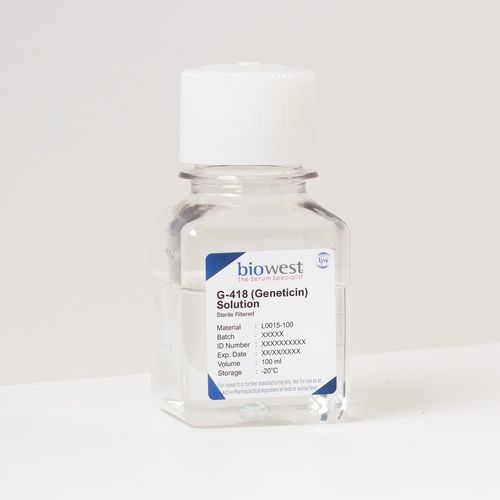 Reactivo antibiótico - L0015 series - Biowest - G418 / en solución / para la investigación