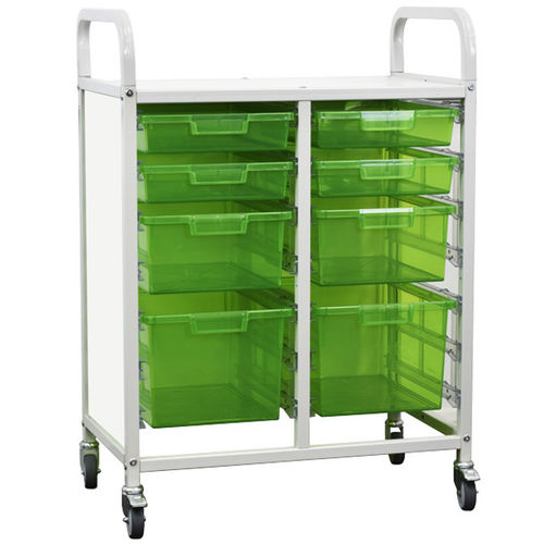 Carro médico - HI-MK8-2S-71 - Handle-iT - de hospital / de almacenamiento / con bandejas