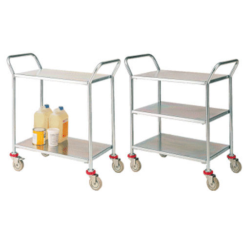 Carro de hospital - HI-TT-15-74-GNM - Handle-iT - de bebidas / de acero inoxidable / 2 estantes