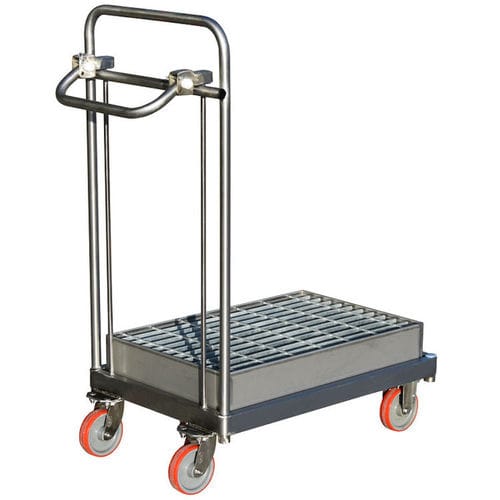 Carro de hospital - HI-FBT-SS304-OCB-DMB - Handle-iT - de uso general / para transporte / de acero inoxidable
