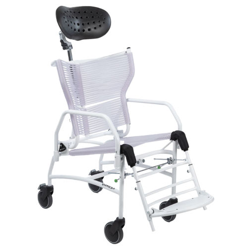 Silla de ducha con ruedas - Doccia - RMS Rehab - con reposapiés / con respaldo / ergonómica