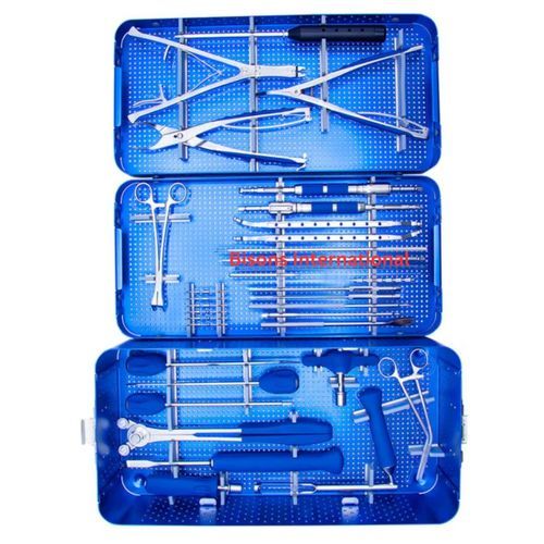 Kit de instrumentos para osteosíntesis del raquis - 8597 - Bisons International - para cirugía del raquis