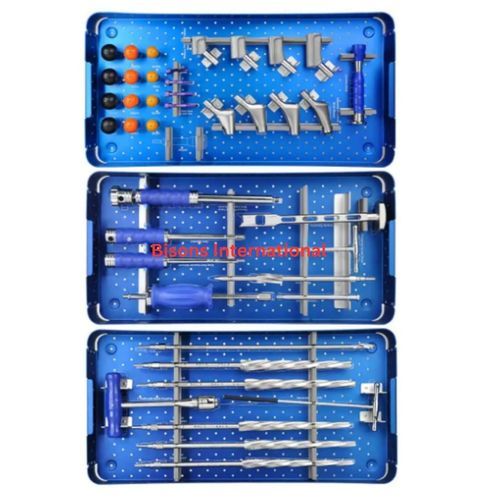 Kit de instrumentos para implantación de prótesis de cadera - 8593 - Bisons International