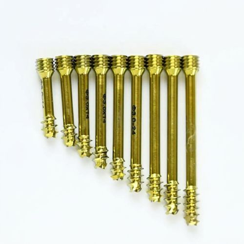 Tornillo de compresión ósea para fragmentos óseos pequeños - BI-001627 - Bisons International - para falange de la mano / para muñeca / canulado