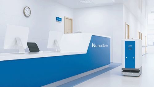 Robot móvil autónomo (AMR) para centro sanitario - UniVan mini - Telelift GmbH - de hospital / de carga / de descarga