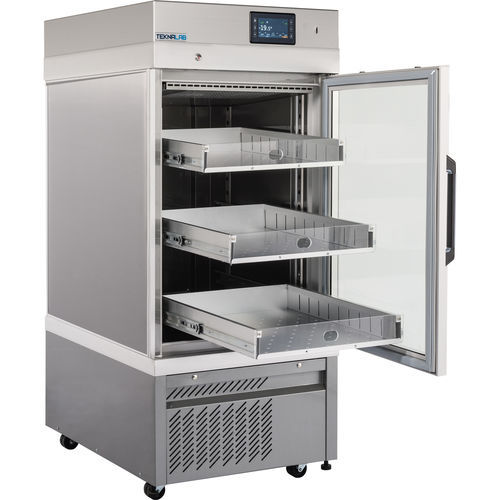 Refrigerador de banco de sangre - 0021 NFP EMO - Teknaline Srl - de tipo armario / con 1 puerta / con puerta de cristal