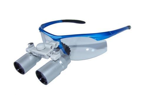 Lupa quirúrgica con montura de gafas - micro Prism - ErgonoptiX Alon Sabsay - con sistema abatible / con lámpara frontal