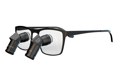 Lupa quirúrgica con montura de gafas - Ergo-Vue - ErgonoptiX Alon Sabsay - con lámpara frontal