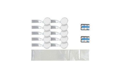 Espejo para odontología - SAFE T BRITE / MIRRORLITE - ErgonoptiX Alon Sabsay - de mano / de un solo uso / con luz