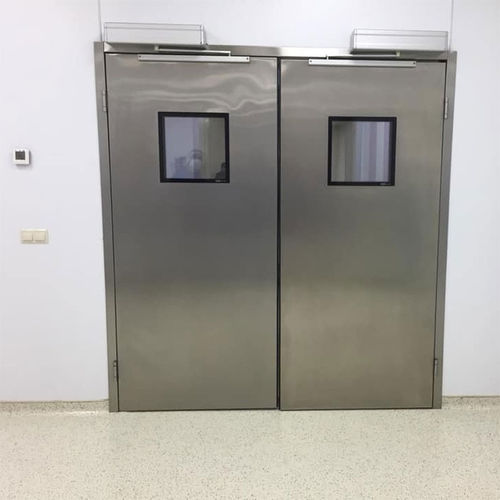 Puerta de protección - iCat® - RSA Door Systems - hermética / estanco al aire / para sala de operaciones
