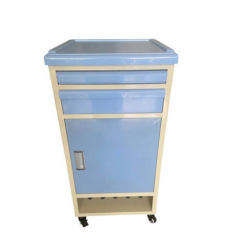 Armario de hospital - YK-P007 - Topmost Medical Technology Co.,Ltd - con ruedas / de ABS / azul