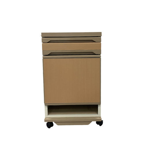 Mesa de cabecera con cajones - YK-P003 - Topmost Medical Technology Co.,Ltd - con bandeja de cama integrada / con ruedas / de bloqueo