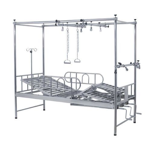 Cama de hospital - YK-M218A - Topmost Medical Technology Co.,Ltd - manual / con estructura de tracción ortopédica / de 2 secciones