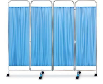 Biombo médico con ruedas - YK-S76 - Topmost Medical Technology Co.,Ltd - 3 paneles / de acero inoxidable