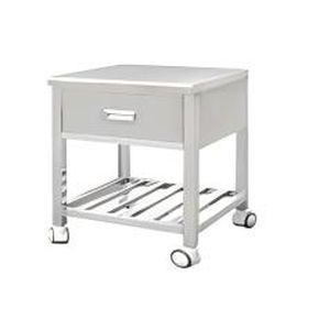 Mesa para habitación de pacientes - YK-S058 - Topmost Medical Technology Co.,Ltd - rectangular / de acero inoxidable