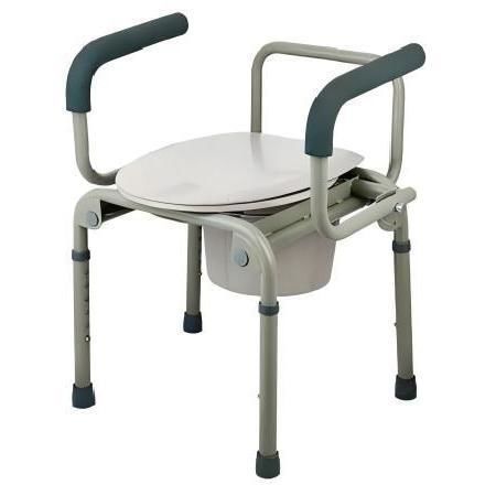 Silla con orinal para personas con movilidad reducida - YK-7205 - Topmost Medical Technology Co.,Ltd - de altura variable