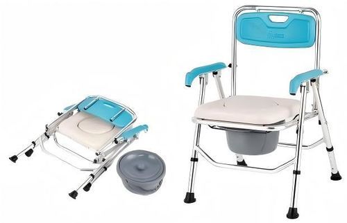 Silla con orinal de altura variable - YK-7207 - Topmost Medical Technology Co.,Ltd - plegable