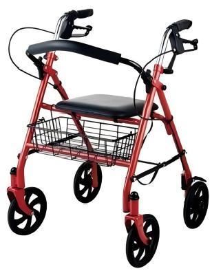 Andador con ruedas con 4 ruedas - YK-6211 - Topmost Medical Technology Co.,Ltd - marco de acero / de altura regulable