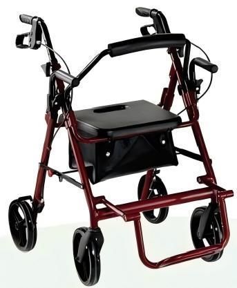 Andador con ruedas con 4 ruedas - YK-6210 - Topmost Medical Technology Co.,Ltd - marco de aluminio