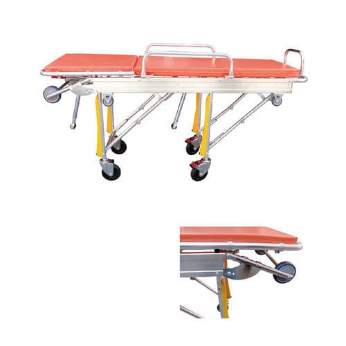 Camilla de transporte - YK-TS042 - Topmost Medical Technology Co.,Ltd - para ambulancias / con respaldo regulable / plegable