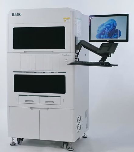 Analizador de grupos sanguíneos automático - Cardina-3000A - Wuhan Jinhong Biotech Development Co., Ltd. - de pie / con tecnología de aglutinación en columna