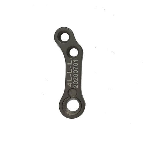Placa de compresión ósea veterinaria para tibia - 4L-L-L - Biosurgex - bloqueada